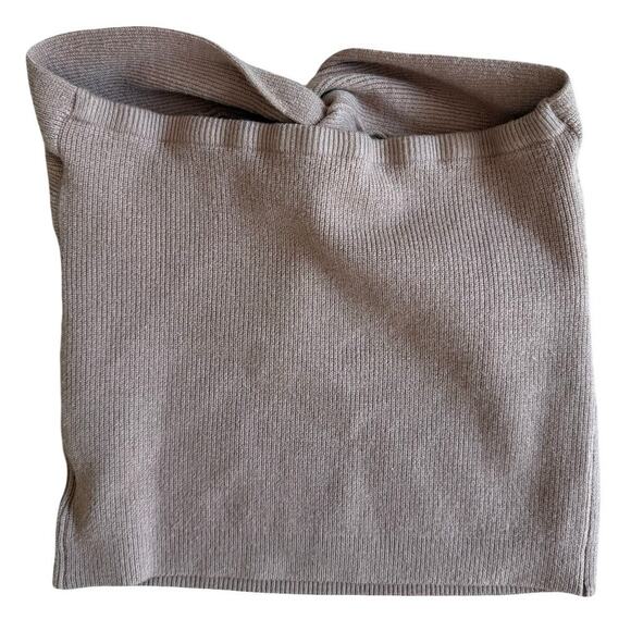 $54 Set of 3 White/Black/Tan Twisted Sweetheart Strapless Tops - S - Picture 8 of 8